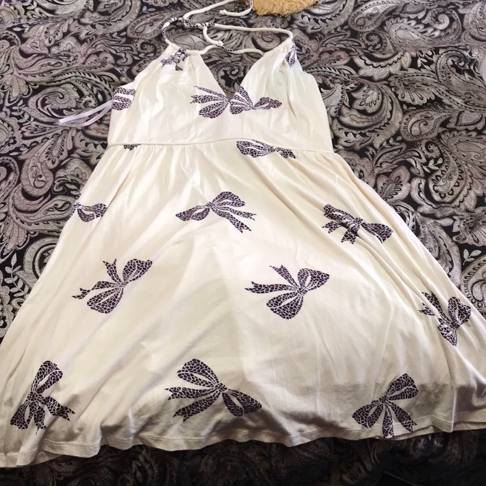 Betsy Johnson bow halter dress